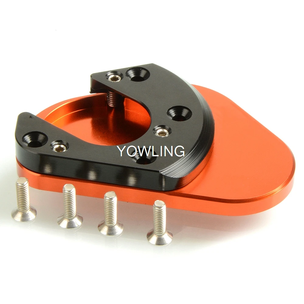 For 125 200 390 690 950 Adventure /LC8 990 SMR SMT Super Enduro CNC Kickstand Side Stand Enlarger Extension Plate Pad | Автомобили и