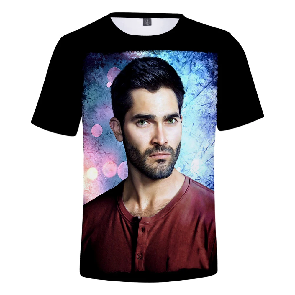Aikooki Горячая США драма прочный Чехол Teen Wolf Derek hale 3D футболка для мужчин/Летняя