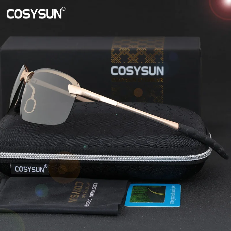 COSYSUN Брендовые очки для вождения фотохромные солнцезащитные мужские спортивные