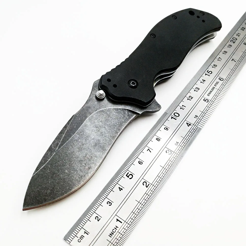 Black Handle Knife JSSQ подшипник Складной нож S30V лезвие Флиппер тактические карманные ножи кемпинг Охота нож выживания Мульти EDC Открытый инструменты OEM - Цвет: Black Handle Knife