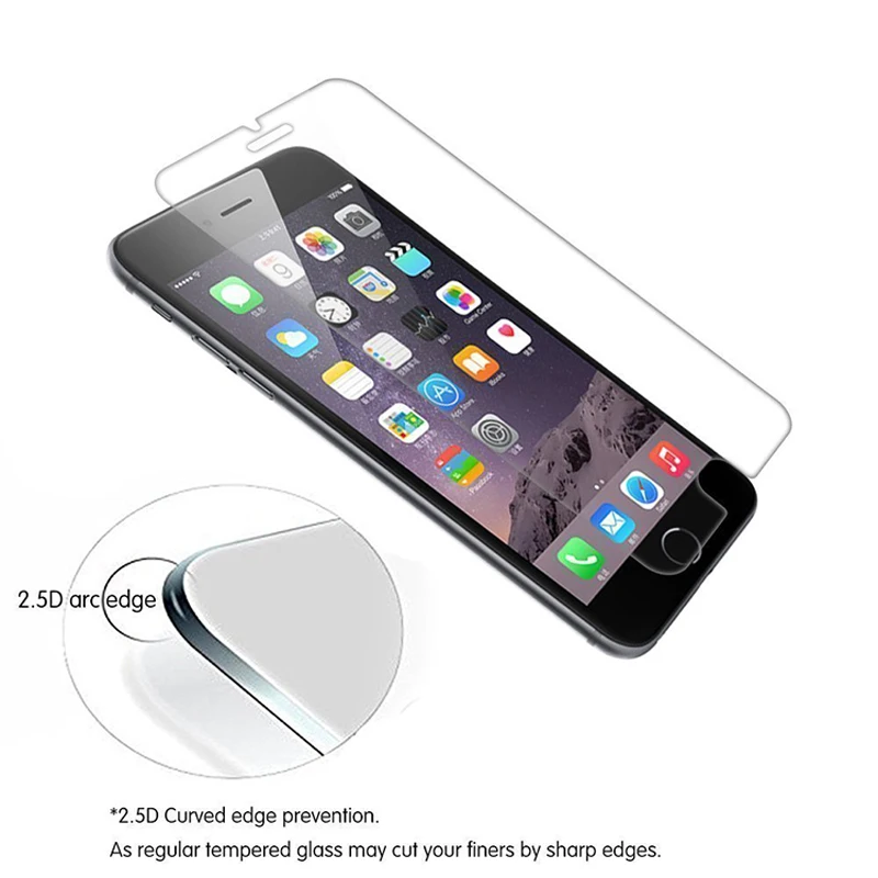 Ekdme 2 шт./компл. закаленное Стекло Clear для iPhone 4 5 6 7 Plus X Премиум усиленная Стекло для iPhone 4S 5S 6S плюс 5C 5E