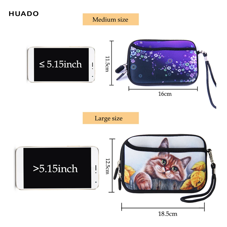 Customized Lady Wallet Short Zipper Purse Neoprene Wallets Bag coin purses mini change purse wallet |