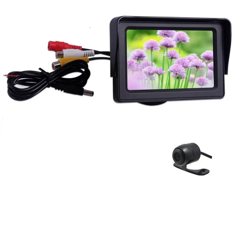 TFT LCD цветной антибликовый HD 4 3 дюймов 2 видео вход автомобильный монитор экран DVD