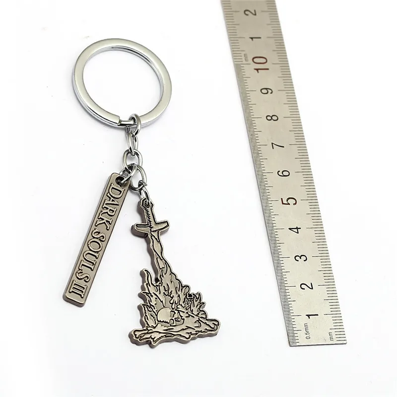 Новый брелок для ключей с логотипом игры Темные души металлический кулоном 2 шт.