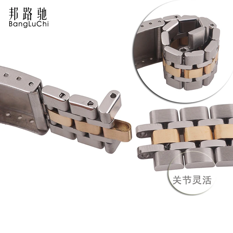 Прямая поставка с фабрики высокое качество ремешок для часов стальной ремень 18 К