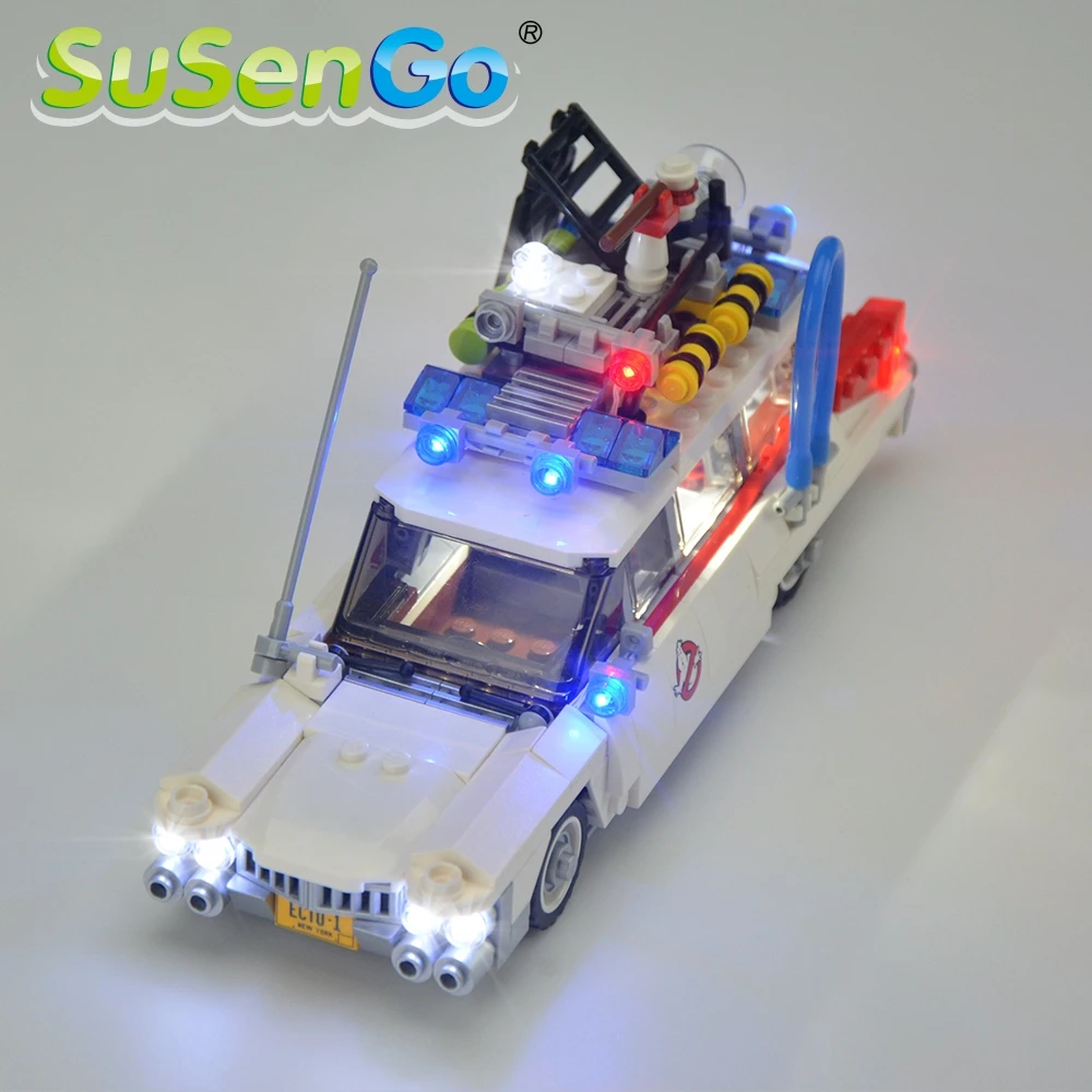 SuSenGo светодиодный светильник комплект для 21108 Ghostbusters Ecto 1|Блочные конструкторы| |