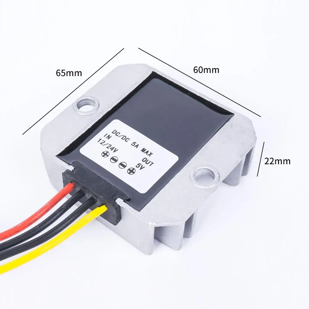 DC 12-24V TO 5V 5A Power High Quality Converter Step-Down Regulator for Automot | Обустройство дома
