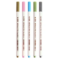 color graffiti pen metallic highlighter pen hexagonal paint pen with carbon fiber tip suitable on paperceramicglassmetal