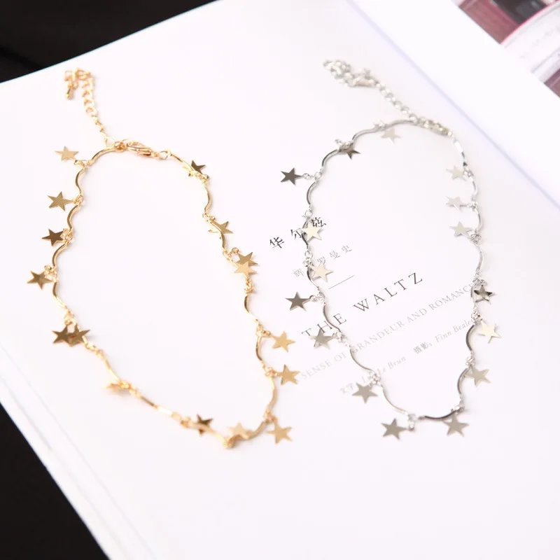 Ожерелье из Южной Кореи Bijoux изящное простое ожерелье с короткой секцией и