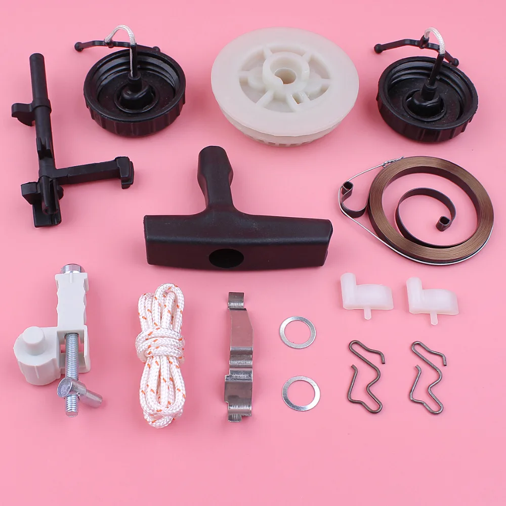 

Recoil Starter Pulley Spring Handle Grip Rope For Stihl MS180 MS170 018 017 Chain Adjuster Tensioner Tank Cap Chainsaw Part