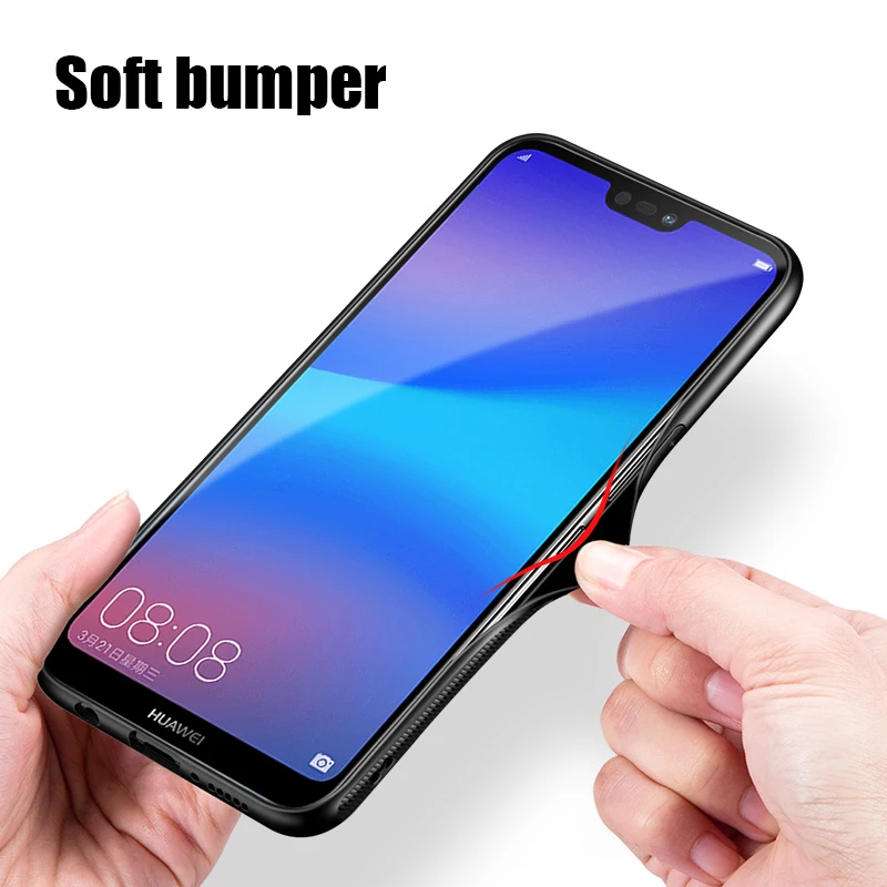 Чехол для Huawei Honor Note 10 роскошное глянцевое закаленное стекло мягкая силиконовая