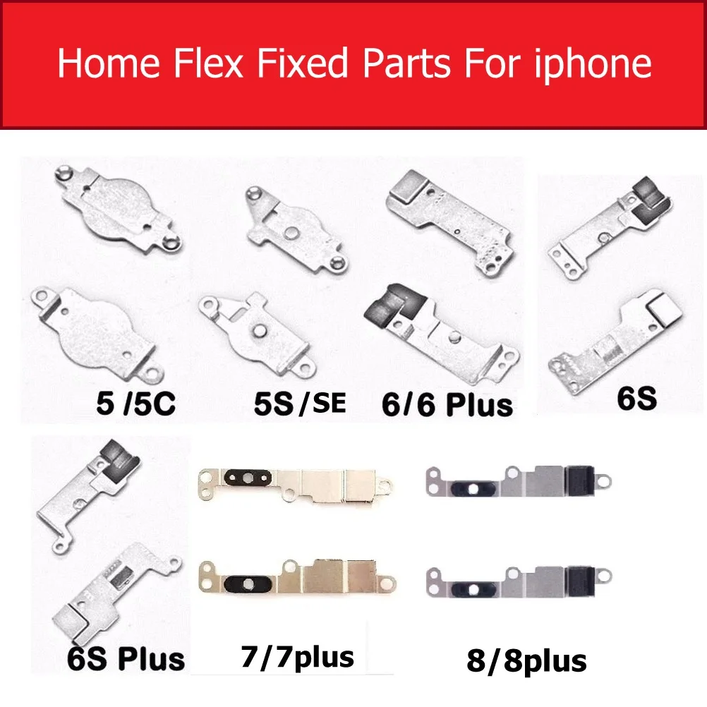 Главная Кнопка Металлический кронштейн для iPhone 5 5s 5c SE 6 6s 7 8 Plus разделитель клип