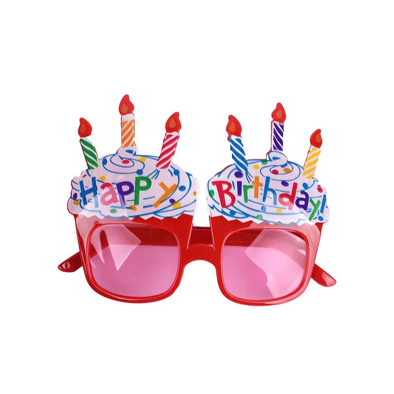 Women Men Kids Happy Birthday Glasses Cake Candle Sunglasses Funny Toy Party Favors|Украшения своими руками для