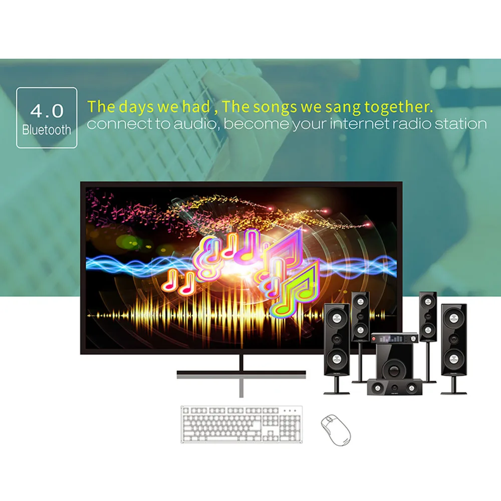 Android 7 1 ТВ палка 2 4 ГГц видео WiFi дисплей RK3229 четырехъядерный BT4.0 HD экран зеркальное