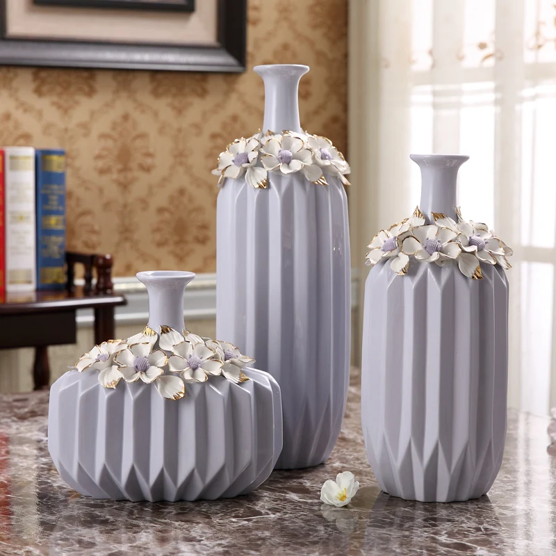 Современная домашняя керамическая ваза украшения для ресторана стол имитация