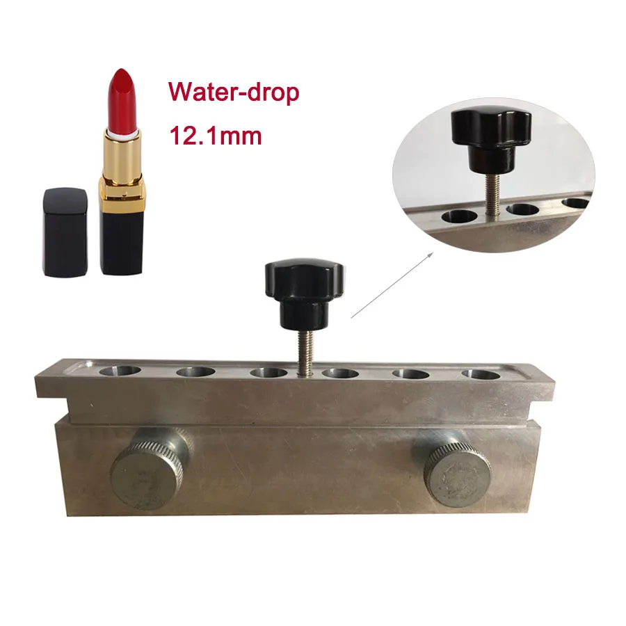 6 полостей 12 1 мм Форма для губной помады из алюминиевого сплава отверстий в