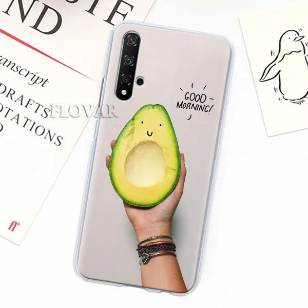 006 Забавный чехол для телефона Tumblr avocado s для Honor 9 10 Lite 20 Pro 8X 8A 8C 8S Y7 Y9 View 20, Жесткий Чехол из поликарбоната - Цвет: 006