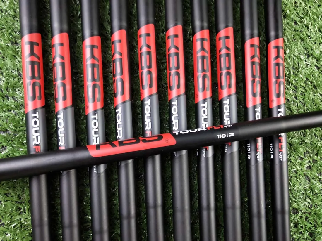 KBS TOUR FLY 110 R Мужская T-MB 718 Железный Гольф Кованое железо Гольф клуб 3-9, P, набор из 8 R/S крышка головки стальной стержень - Цвет: KBS TOUR FLY 110 R
