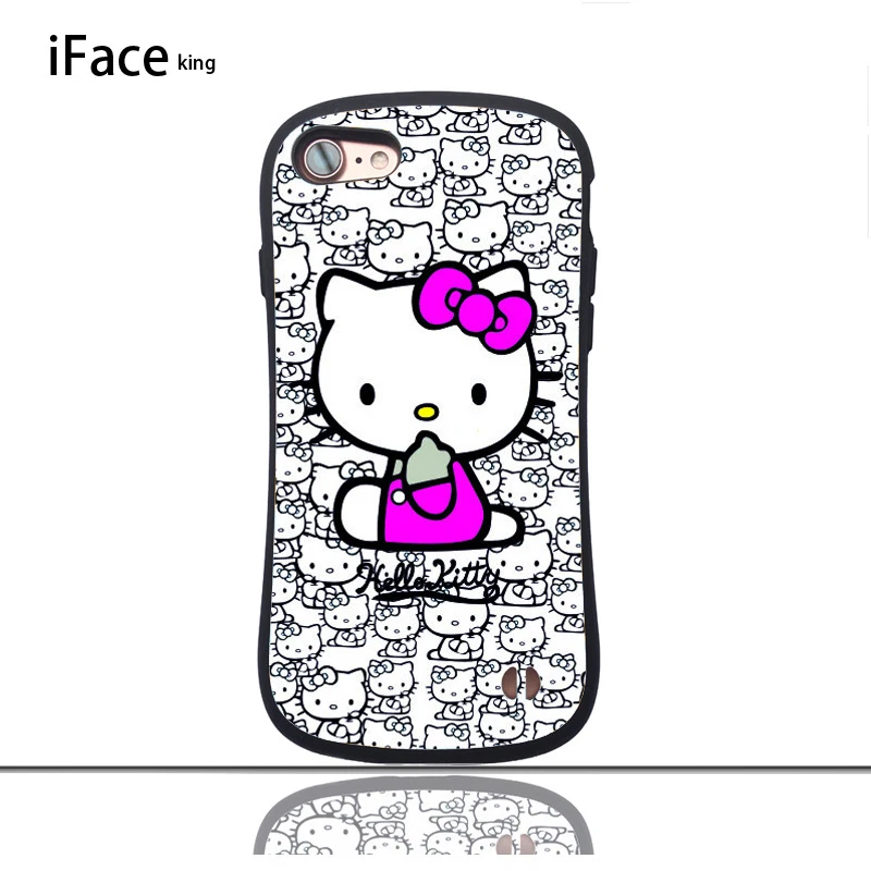 Iface king чехол для телефона hello kitty глянцевый маленький чехол на талию для iphone 7 8 PLUS X S R MAX защитный противоударный чехол для телефона