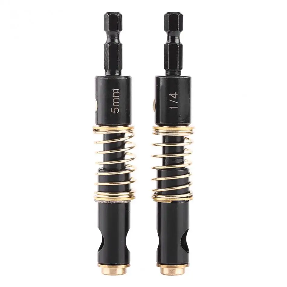 

Fixmee 2 Sizes HSS Brass Self Centering Hinge Twist Drill Bits 1/4" & 5mm Screw Hole Saw Woodworking Reaming Cabinet Tool