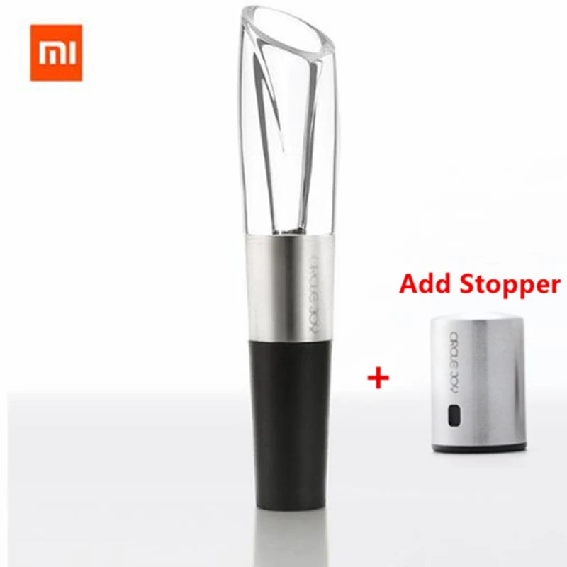 Xiaomi Mijia CIRCLE JOY из нержавеющей стали быстрый декантер винный графин и пробка для вина из нержавеющей стали Вакуумная память винные пробки