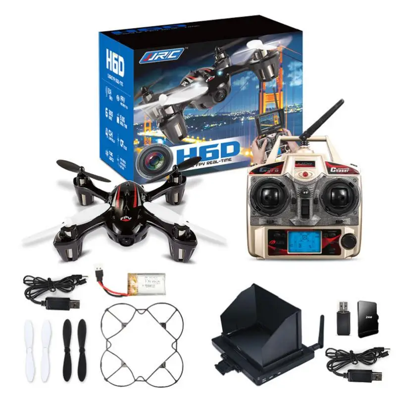 JJRC H6D Радиоуправляемый Дрон HD камера 200 Вт FPV пульт ДУ детские игрушки 360 прокатки 5