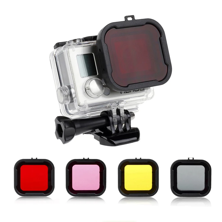 Diving Filter Yellow Red Purple Grey Pink Underwater Dive Fi