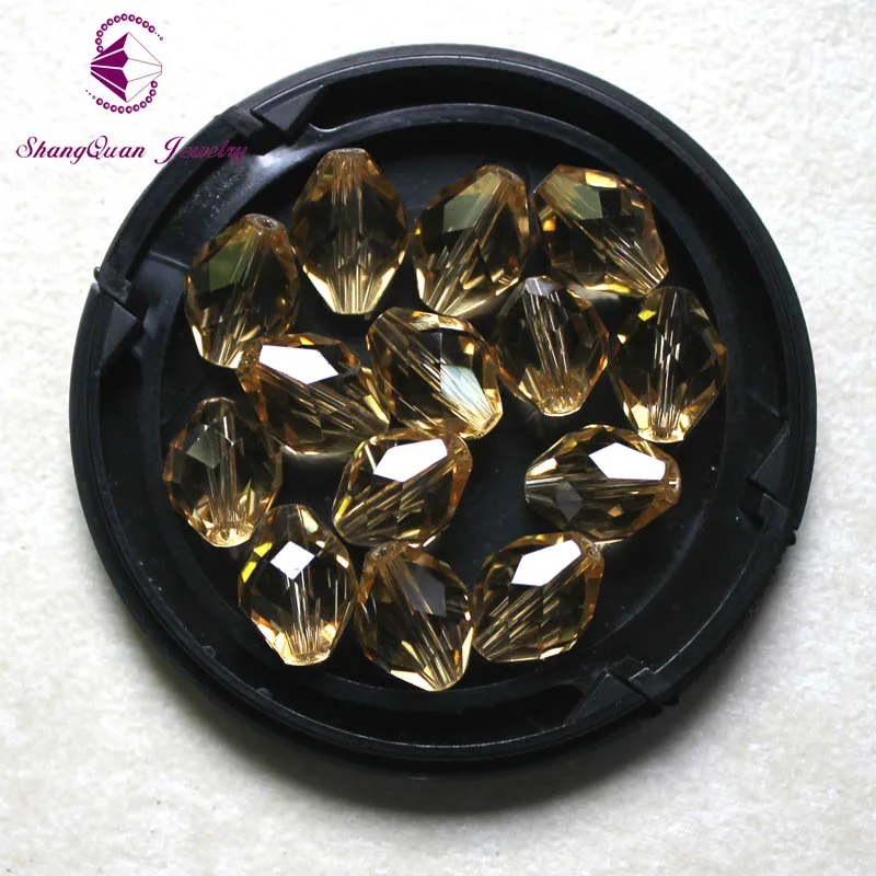 Хит продаж новинка Длинные бусины из хрустального стекла в форме ромба 13x10 мм