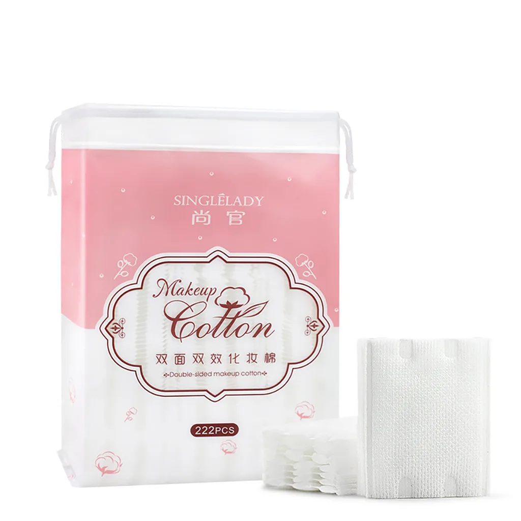

222Pcs/Bag Cosmetic Cotton Pad Facial Cotton Pads Lint Free Facial Cleaning Makeup Remover Cosmetic Makeup Beauty Skin Care Tool