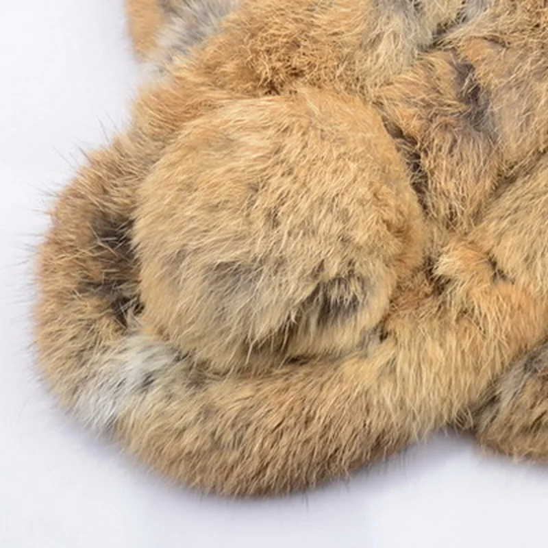 Шарф из натурального меха HSPL Осень зима 2017 шарф кролика с шарфом|rabbit scarf|fur scarfreal fur