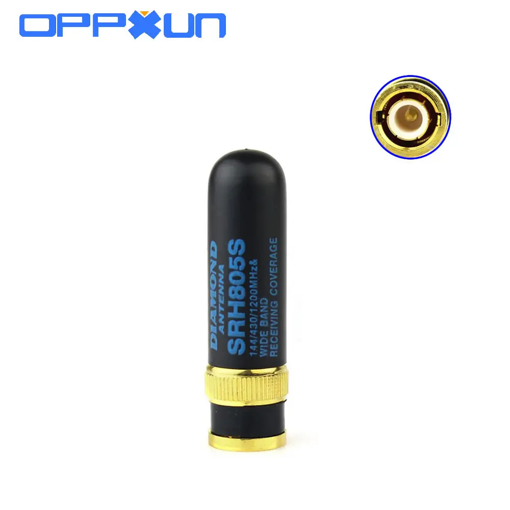 OPPXUN Mini SRH805S УКВ Двухдиапазонный портативный двухсторонний радио Алмазная антенна BNC разъем для ICOM IC-V8 IC-V80E IC-V82