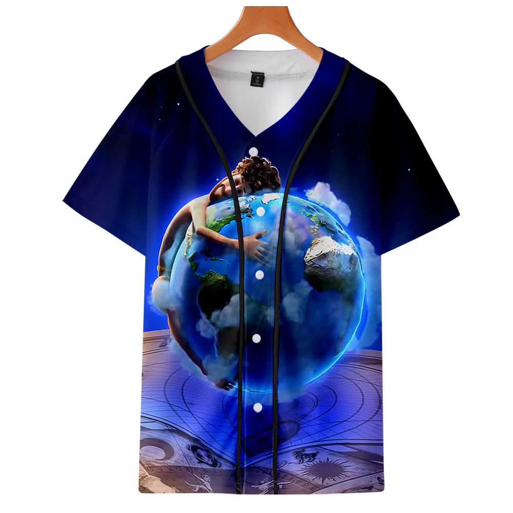 Женская/Мужская Бейсбольная Футболка Lil Dicky earth Повседневная Уличная футболка в