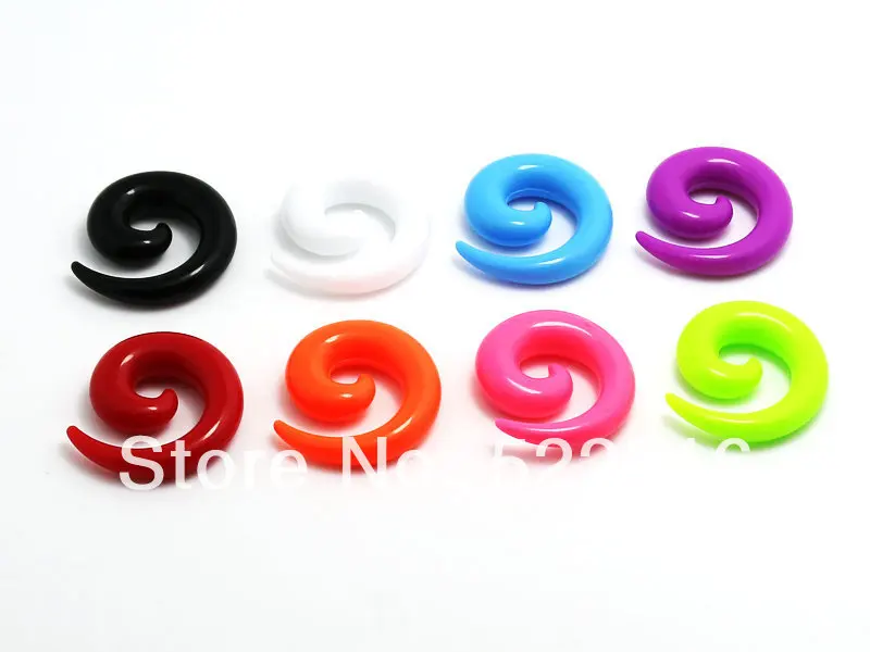 Бесплатная доставка пирсинг тела ювелирные изделия спирали полного цвета ушные