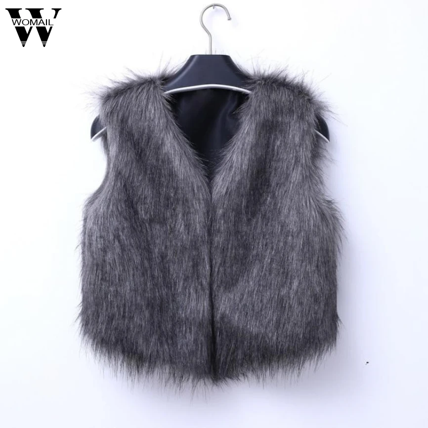 Женский жилет из искусственного меха CharmDemon теплое зимнее пальто модная куртка