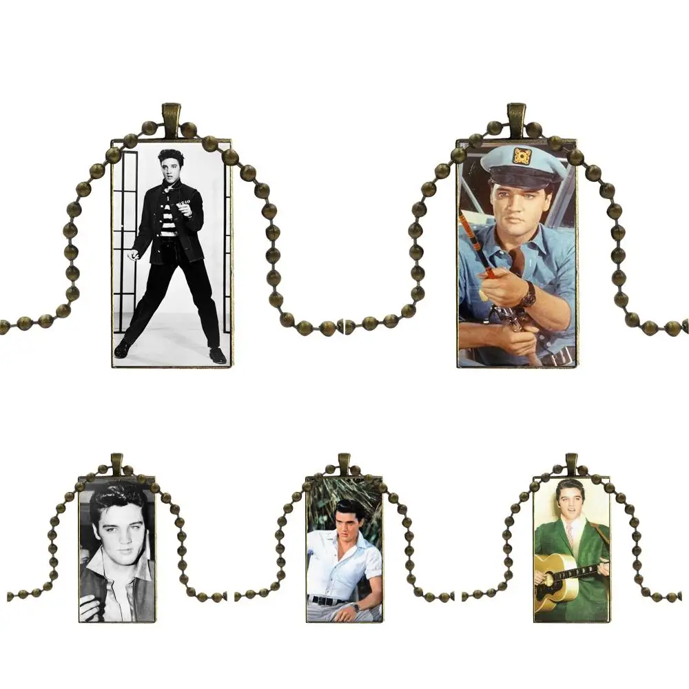 Кантри музыка Элвиса Пресли для мужчин женщин бижутерия со стеклянными