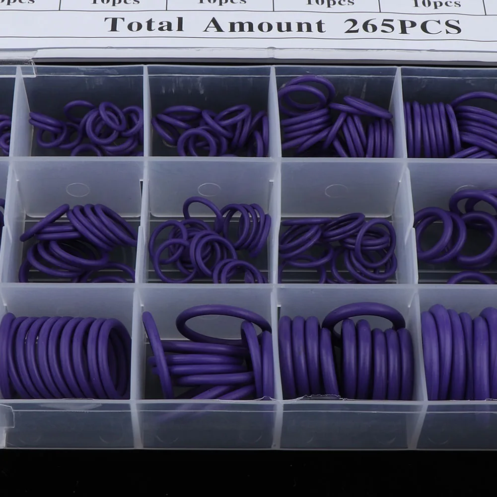 Новый 265 шт. автомобиль уплотнительное прокладка из кольцевых шайб 18 размеров