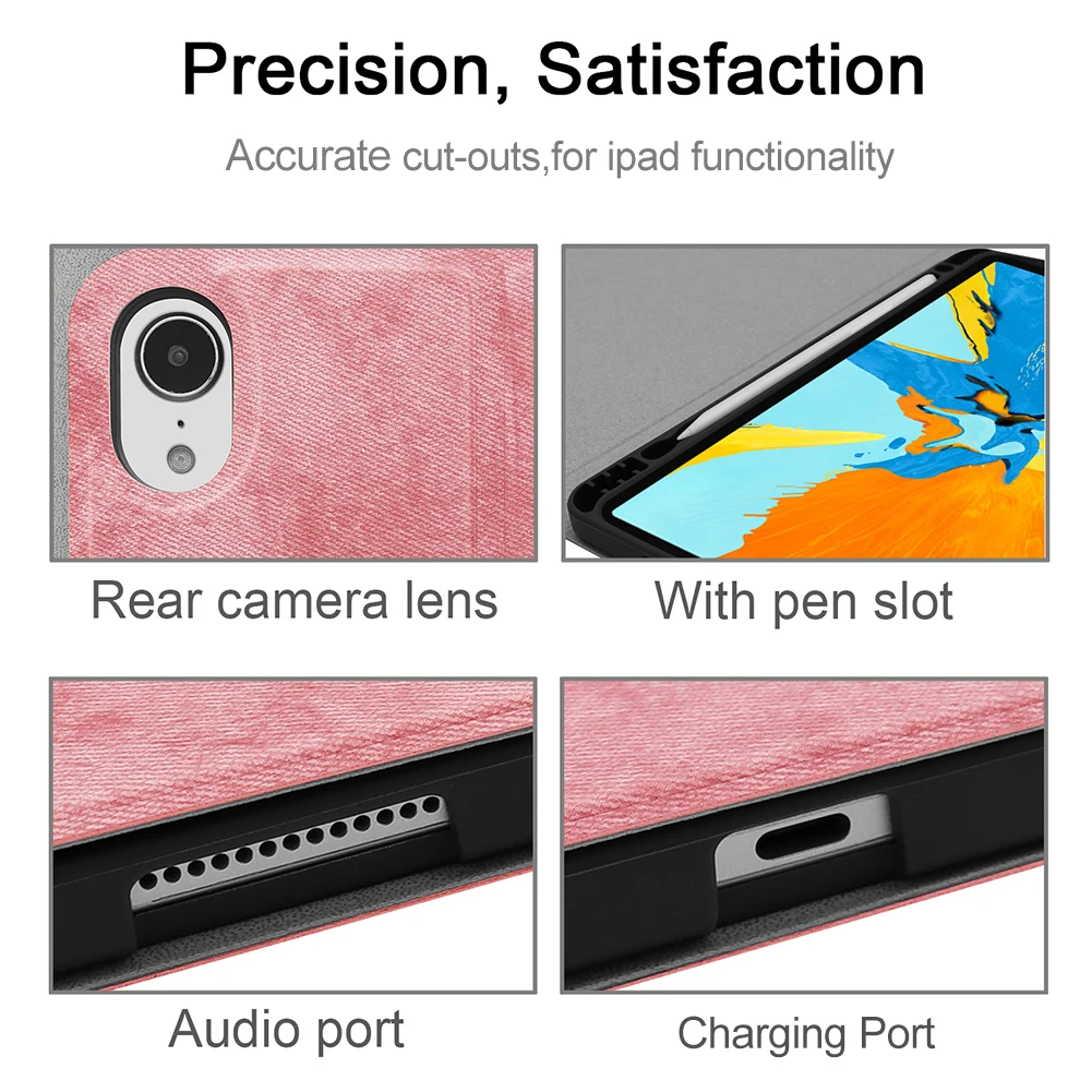 Новое поступление чехол-книжка с беспроводной Bluetooth клавиатурой для iPad Air 1/2/Pro 9 7