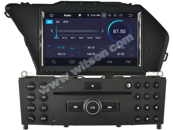 WITSON Android 9,0 Восьмиядерный 4G ram+ 64G rom автомобильный dvd-плеер gps для MERCEDES-BENZ GLK Авто DVD НАВИГАЦИЯ gps автомобильный аудио