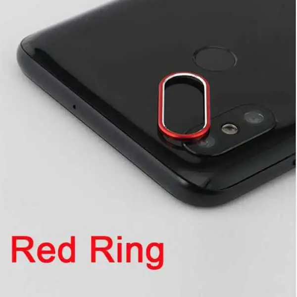 Red Ring Закаленное стекло для Xiaomi Mi 8 SE A2, металлическое защитное кольцо для объектива камеры для Xiaomi Mi A2 8, защитный чехол для экрана телефона - Цвет: Red Ring