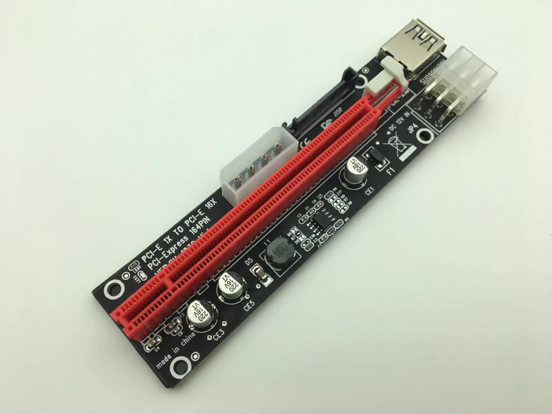 Переходная карта PCI Express 1X до 16X PCIE 60 см для майнинга BTC машины защита от перегрузки