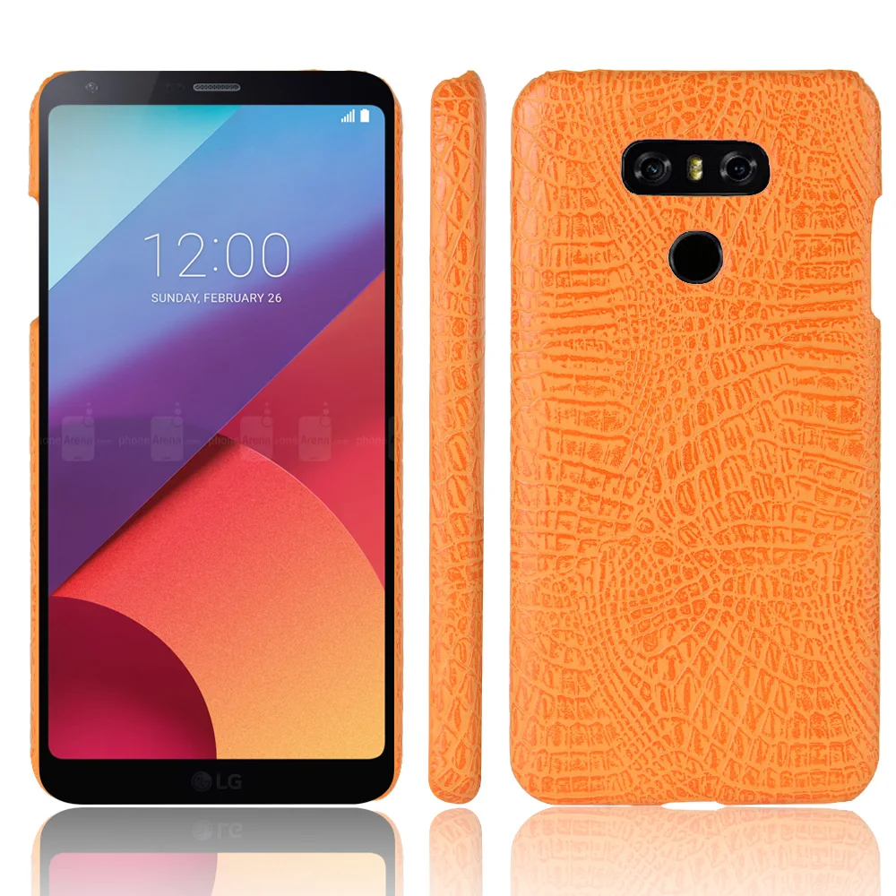 Роскошный кожаный чехол из крокодиловой кожи для LG G6 с узором противоударный