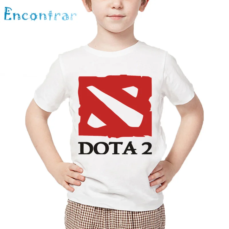 Детская футболка с принтом игры Dota 2 IT5 Natus Vincere детские летние белые топы модная