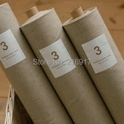 Универсальная Ткань льняная хлопчатобумажная ткань по метру натуральный