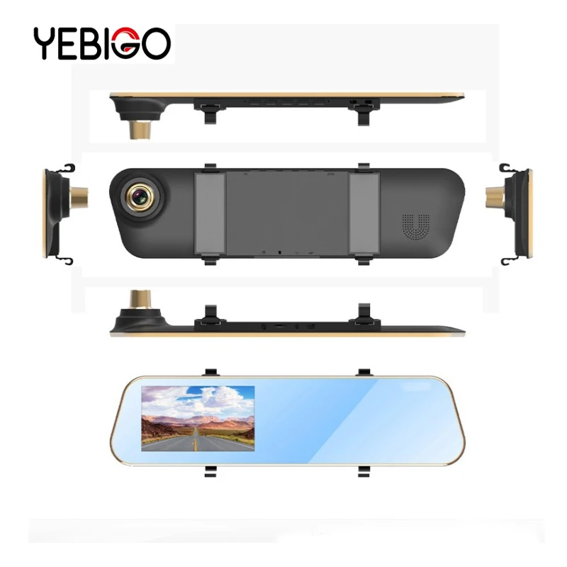 Видеорегистратор YEBIGO 4 3 дюйма двойной объектив 1080P|Видеорегистраторы| |