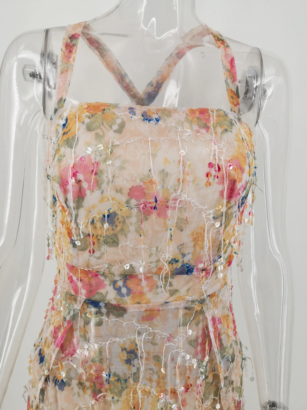 Женское вечернее платье макси с блестками элегантное облегающее длинное