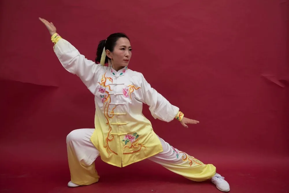 Фото Wushu taichi одежда тайцзи changquan Униформа боевые искусства соревнования одежда вышитые кунгфу nanquan taolu одежда Униформа №1