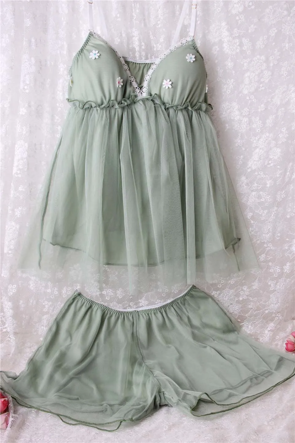 Высококачественные женские летние кружевные пижамные комплекты Жилет без