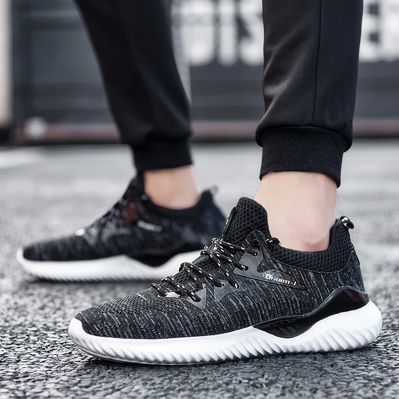 Новинка 2019 женские кроссовки Flyknit мужские для бега спортивные уличные дышащие