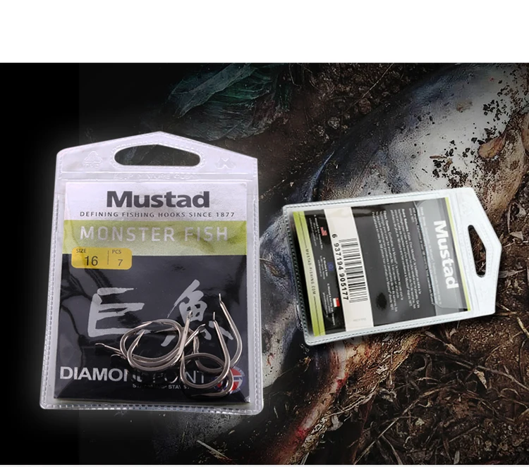 Mustad 13103 рыболовные крючки Глубокий Океан колючий крючок плоский большой Монстр Рыба море рыболовные крючки из углеродистой стали океан Pesca