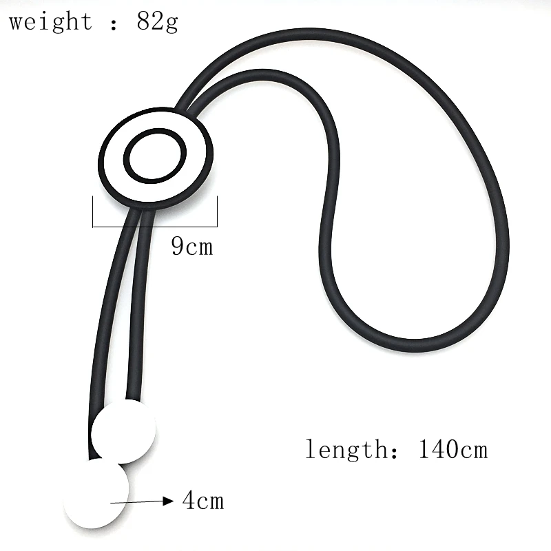 EMPRESS New Design Simple Generous Large Disc Charm Foam Long Necklace Cardigan Collar Leather Accessories Women Jewelry Gifts |